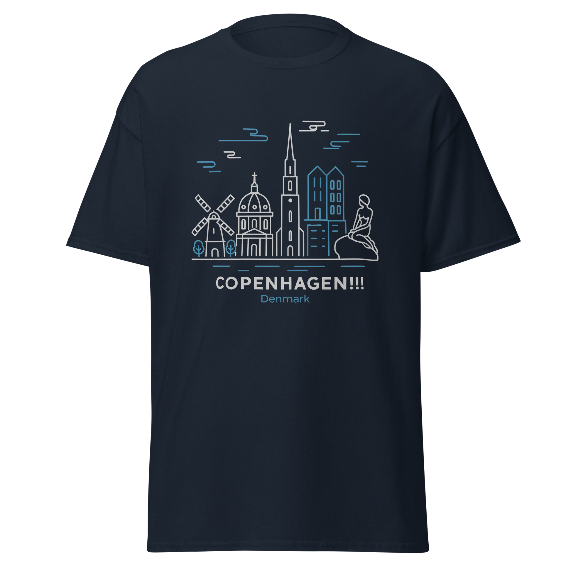 Copenhagen - Unisex classic tee with print -RKM Inspiration - 34631487