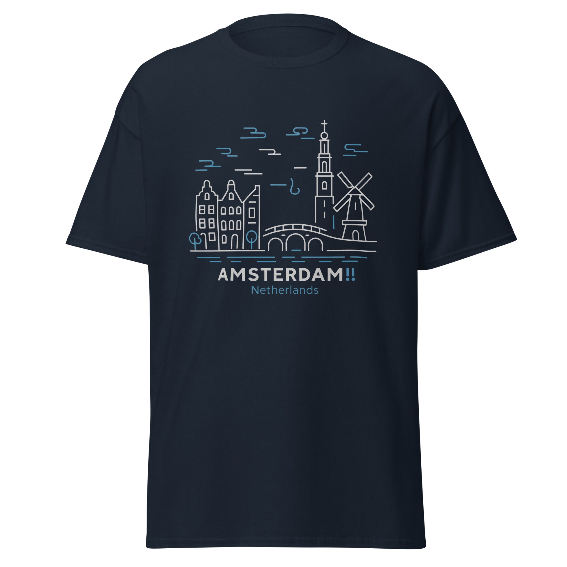 Amseterdam - Unisex classic tee with print -RKM Inspiration - 23348061