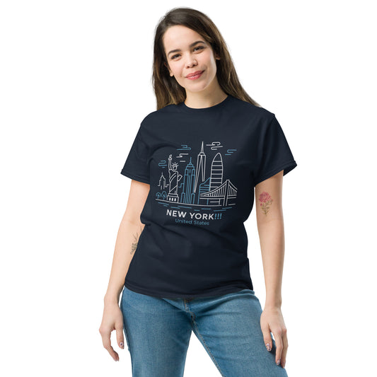 New York - Unisex classic tee with print -RKM Inspiration - 2716648