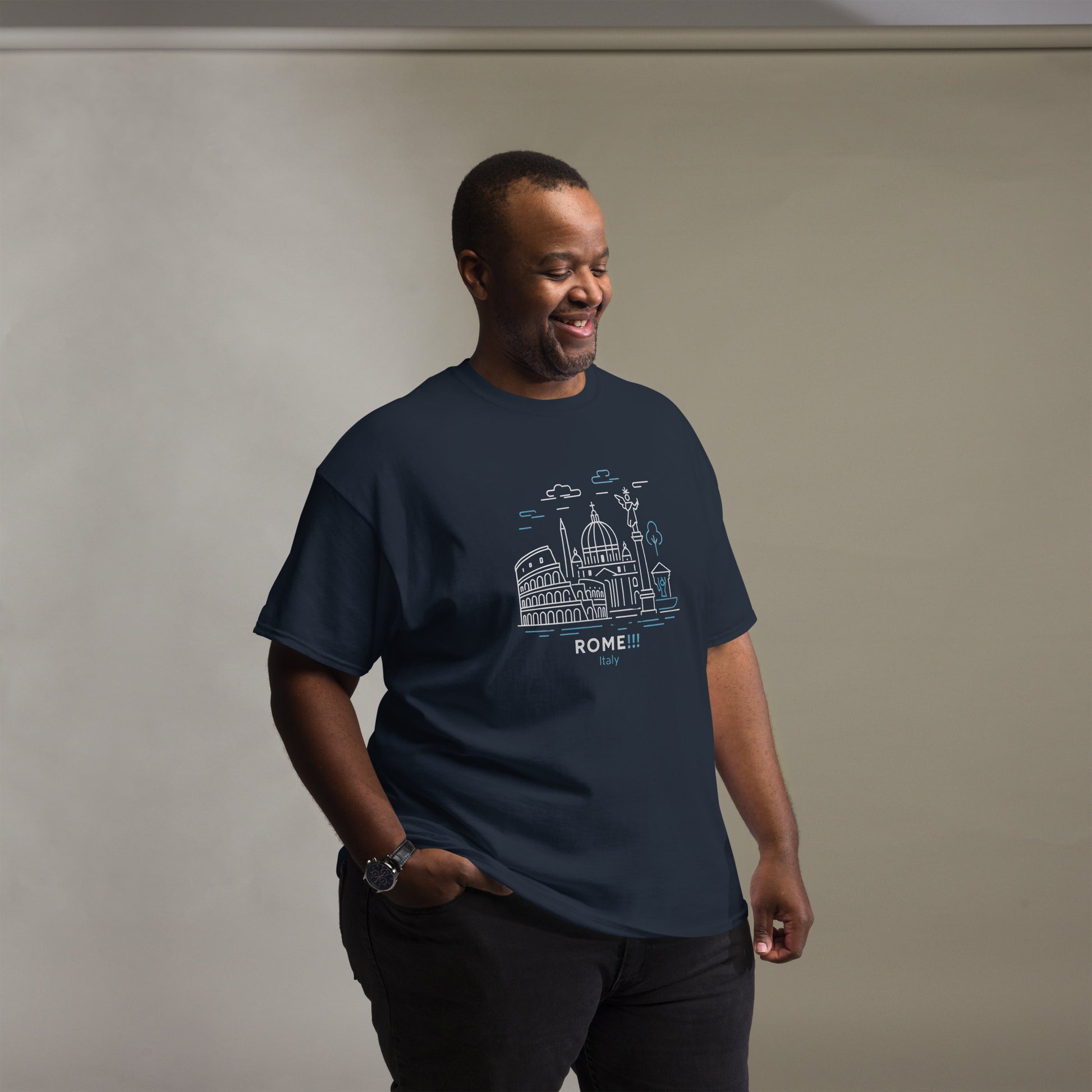 Rome Unisex Classic Tee - Stylish & Comfortable 100% Cotton Shirt -RKM Inspiration - 67366190