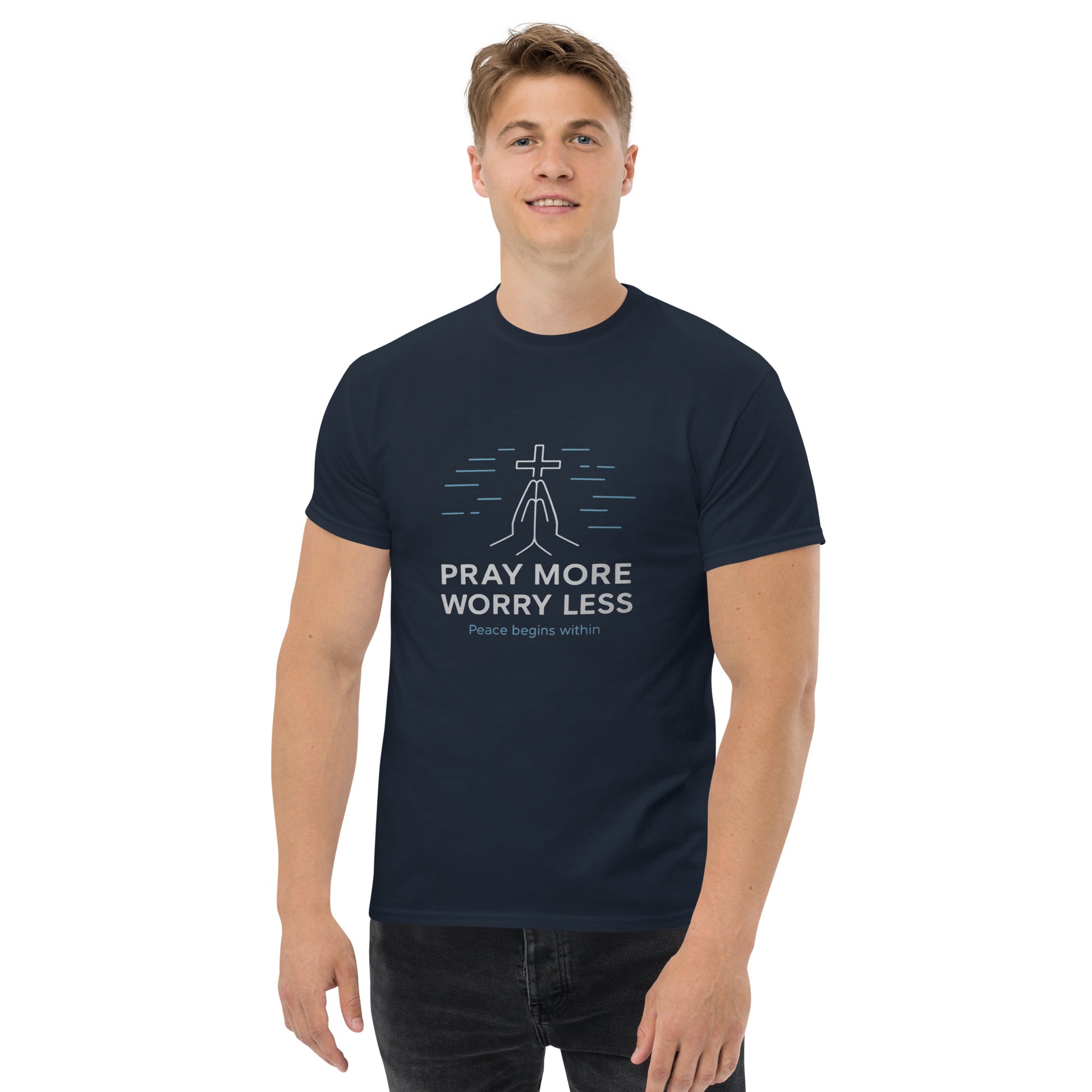 Pray More Worry Less - Unisex classic tee - RKM Inspiration  - 44035731
