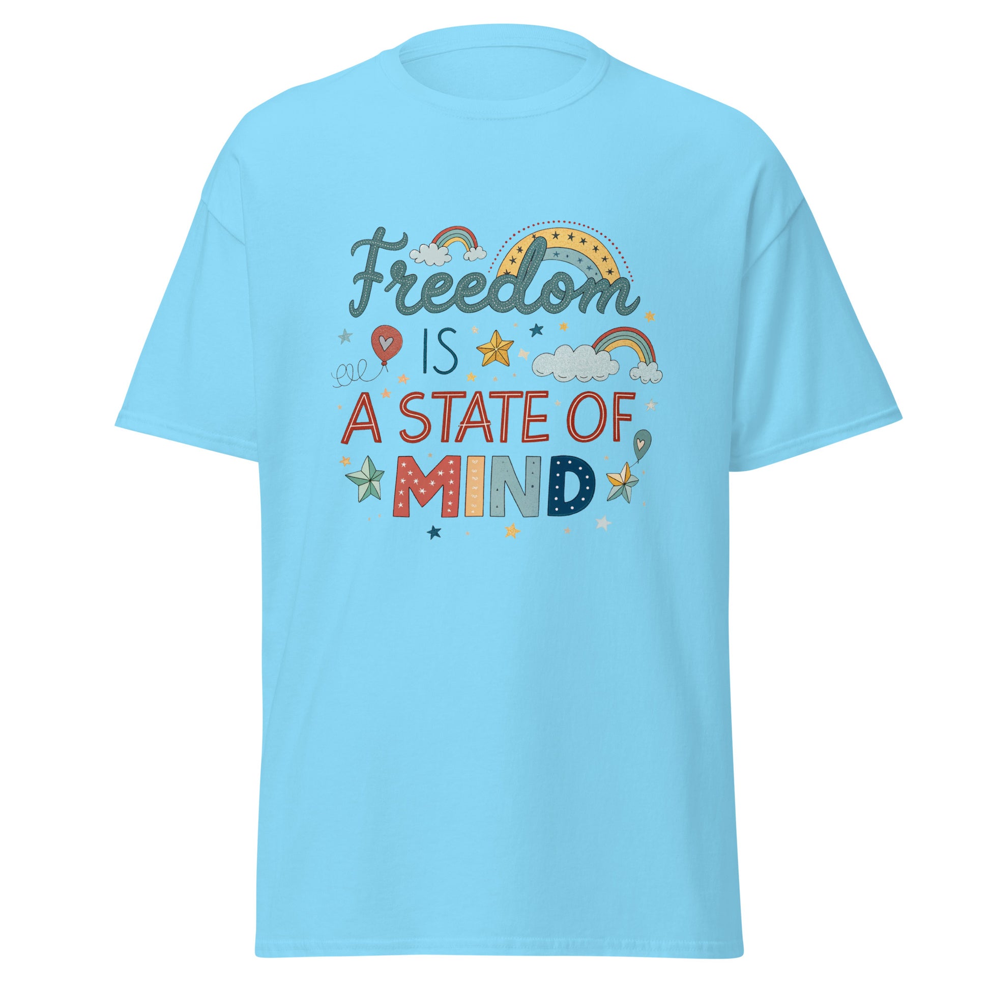 Freedom is a State of Mind - tee with print -RKM Inspiration - 93106169