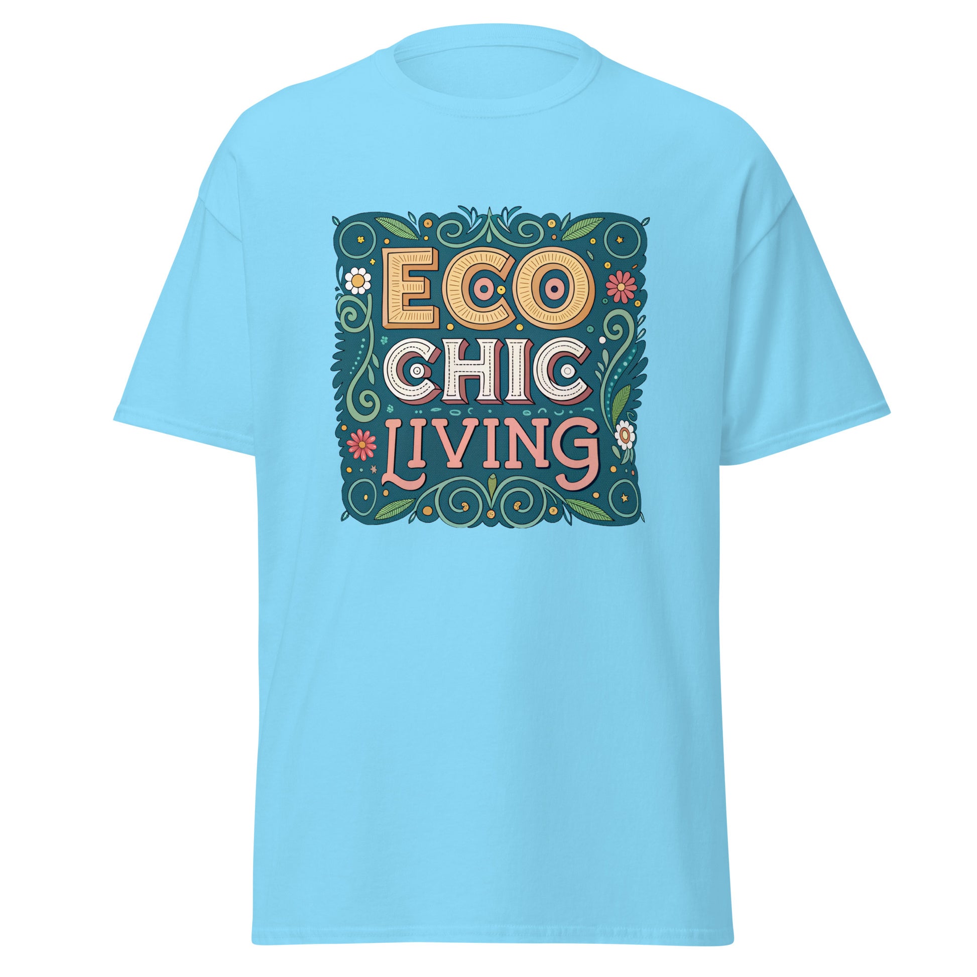 Eco Chic Living - Unisex classic tee with print -RKM Inspiration - 76466310