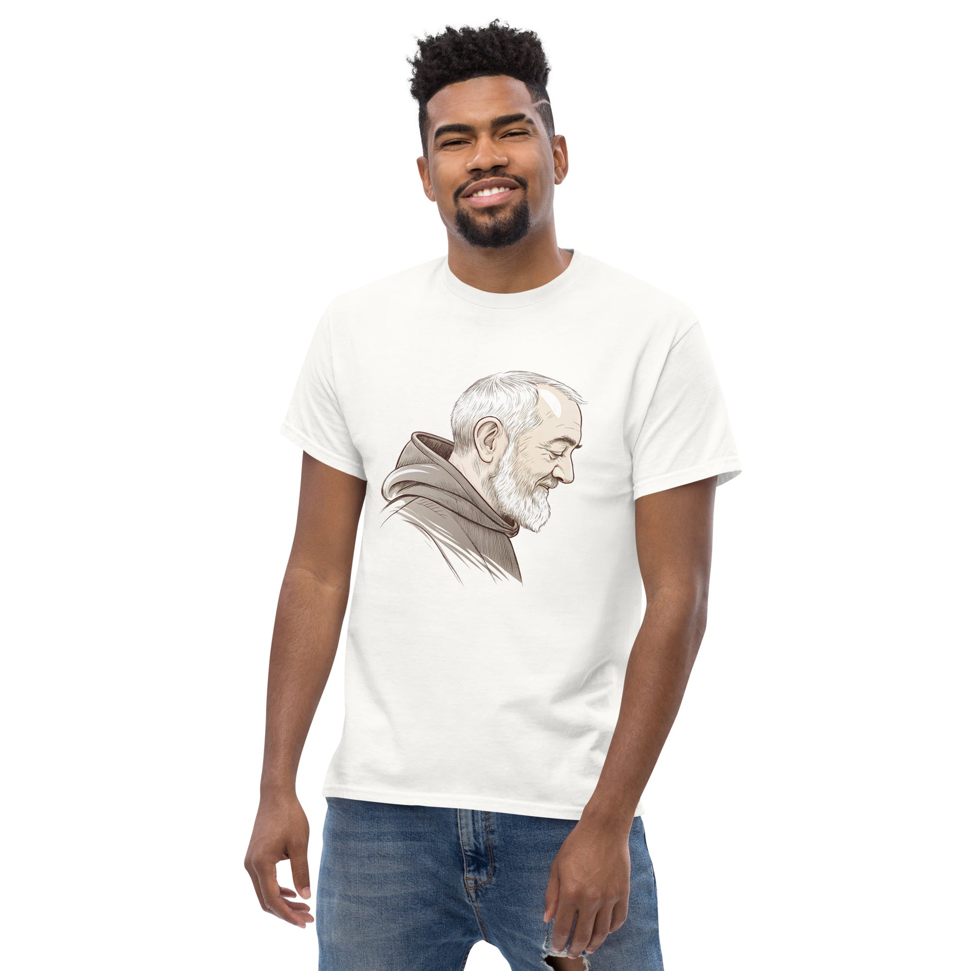 Christian Inspirational T-Shirt - St. Padre Pio -RKM Inspiration - 40786700