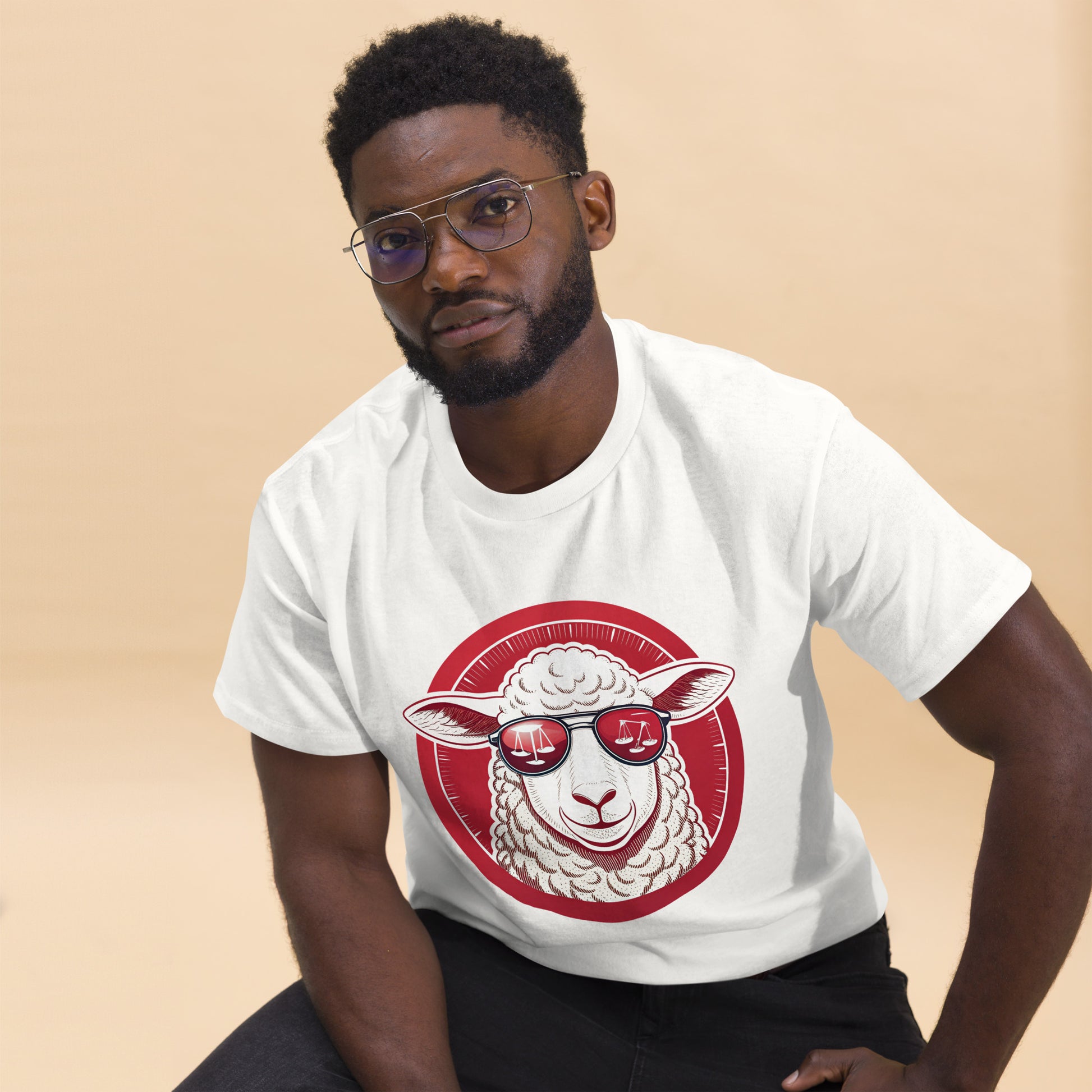 Christian Inspirational T-Shirt - Truth and Justice Lamb -RKM Inspiration - 12960287