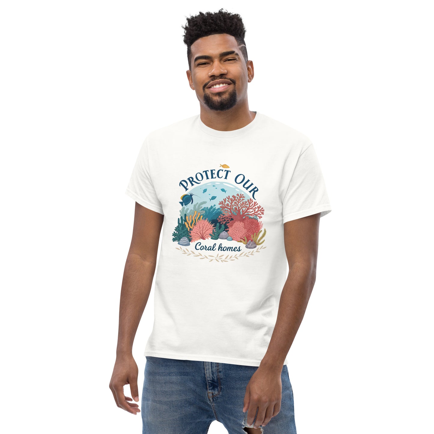 Protect Our Coral Home 2 - tee with print -RKM Inspiration - 80667070