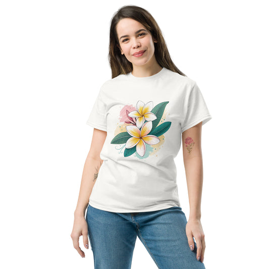 Frangipani - Unisex classic tee with print -RKM Inspiration - 30009888
