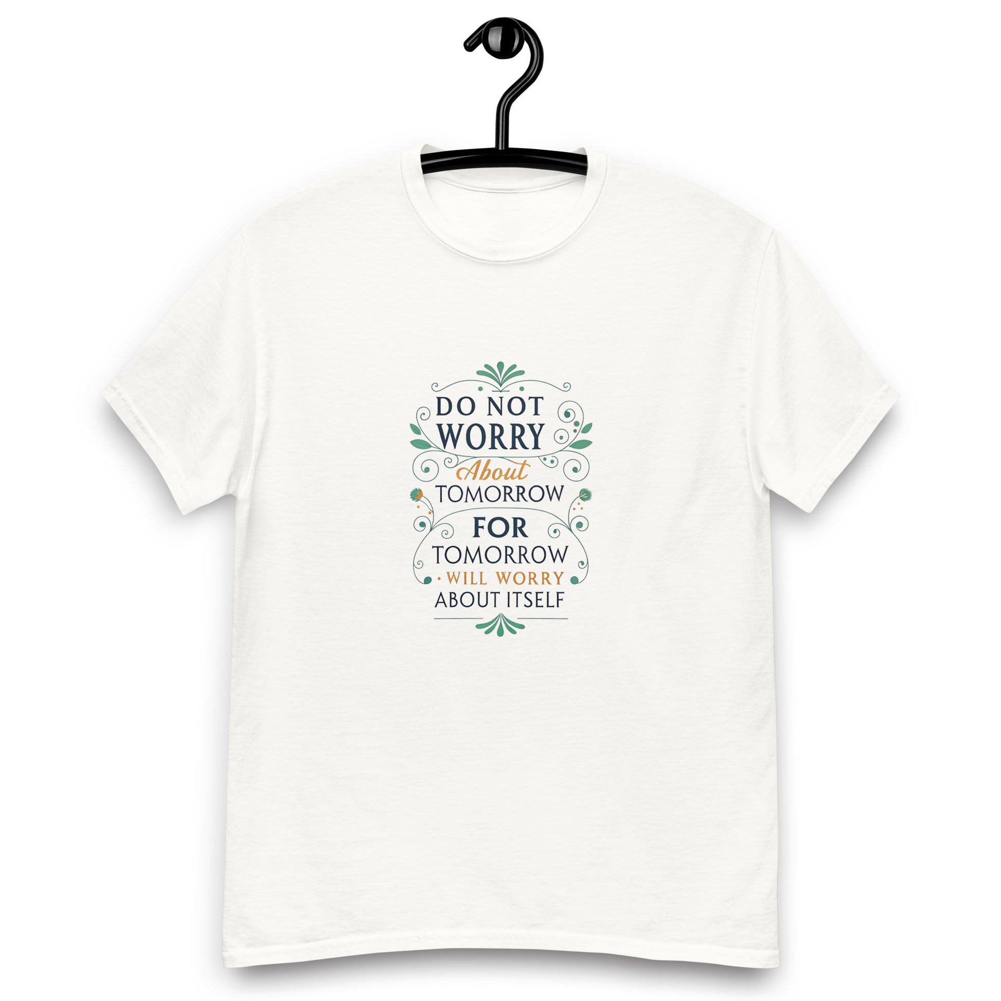 Christian Inspirational T-Shirt - No Worries About Tomorrow -RKM Inspiration - 87849428