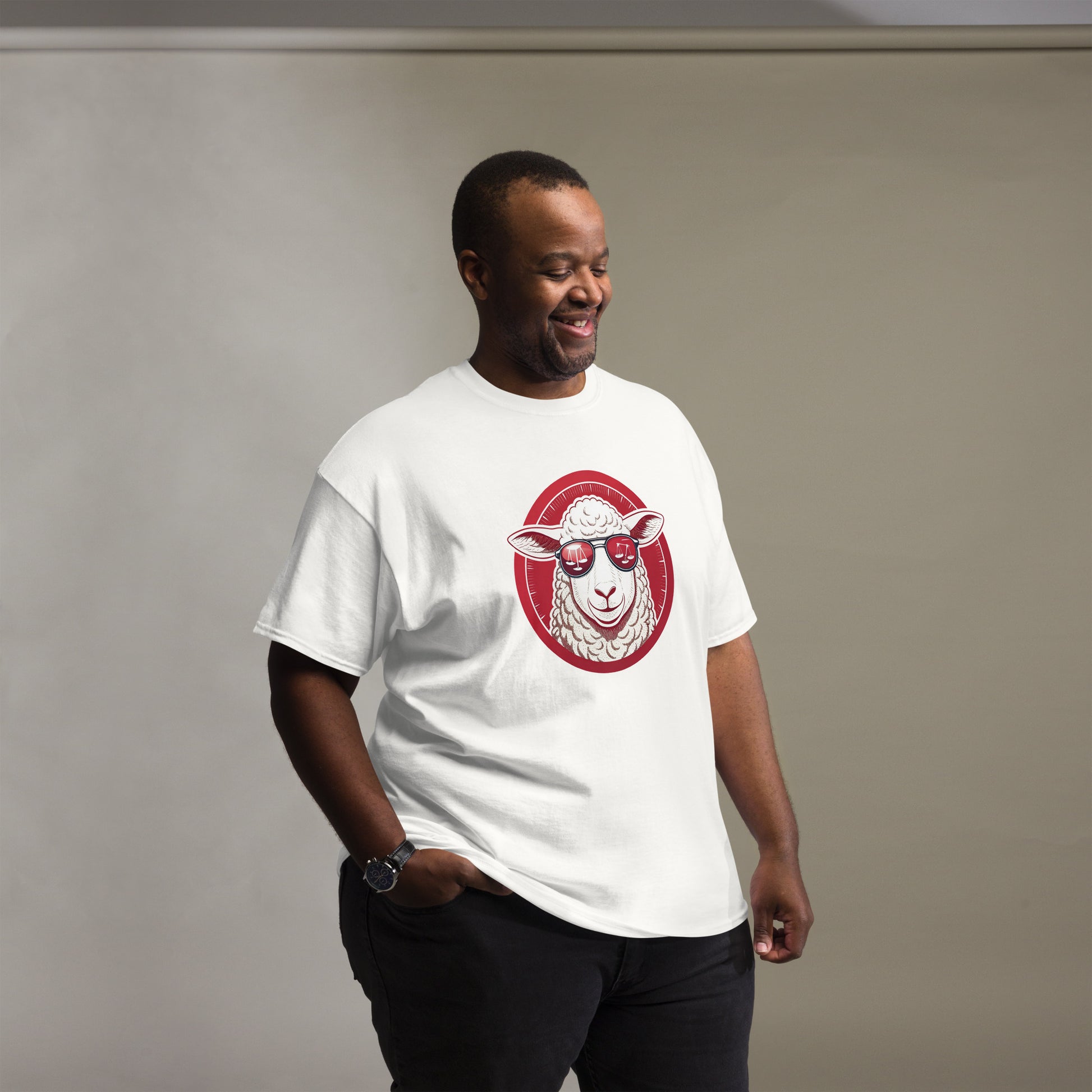 Christian Inspirational T-Shirt - Truth and Justice Lamb -RKM Inspiration - 2392397