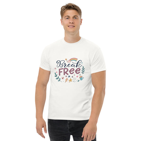 Break Free - Unisex classic tee with print -RKM Inspiration - 93323579