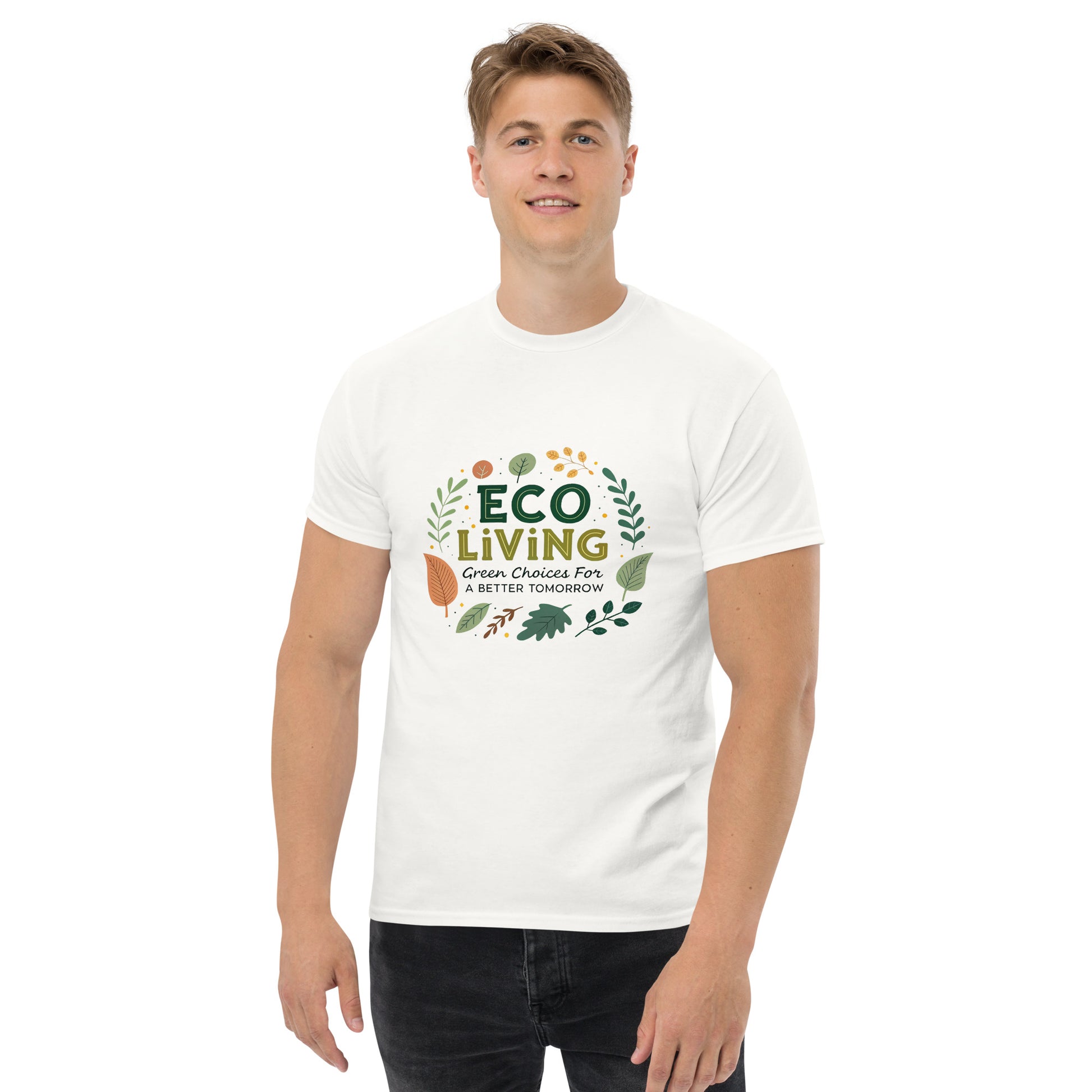Eco Living - Unisex classic tee with print -RKM Inspiration - 1541982