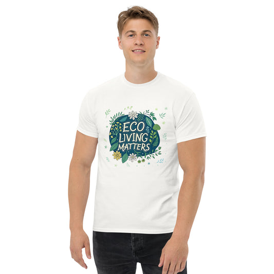 Eco Living Matters - Unisex classic tee with print -RKM Inspiration - 80385581
