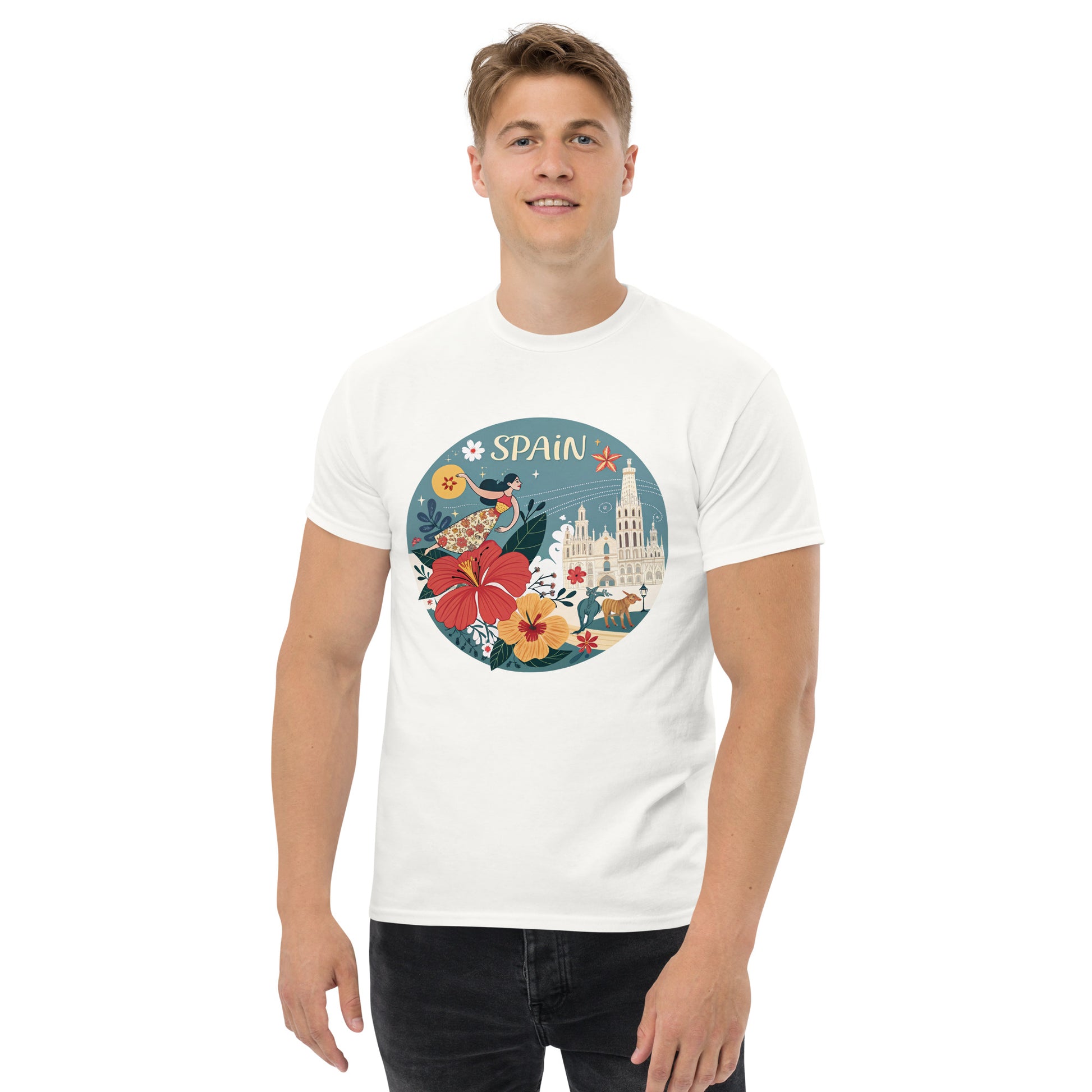 Spain - Unisex classic tee with print -RKM Inspiration - 34271661