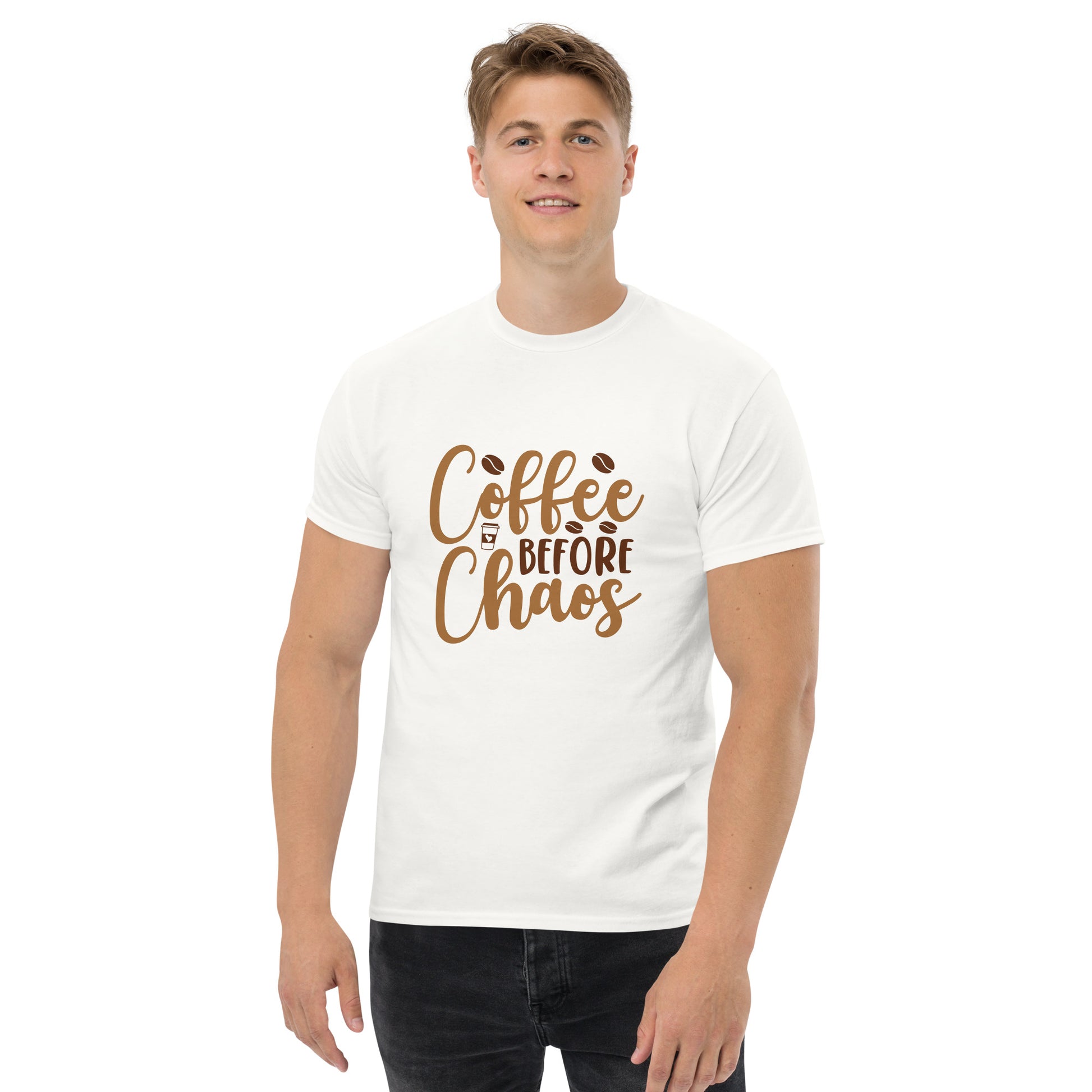 Coffee Before Chaos Shirt – Unisex Classic Tee Print -RKM Inspiration - 79153266