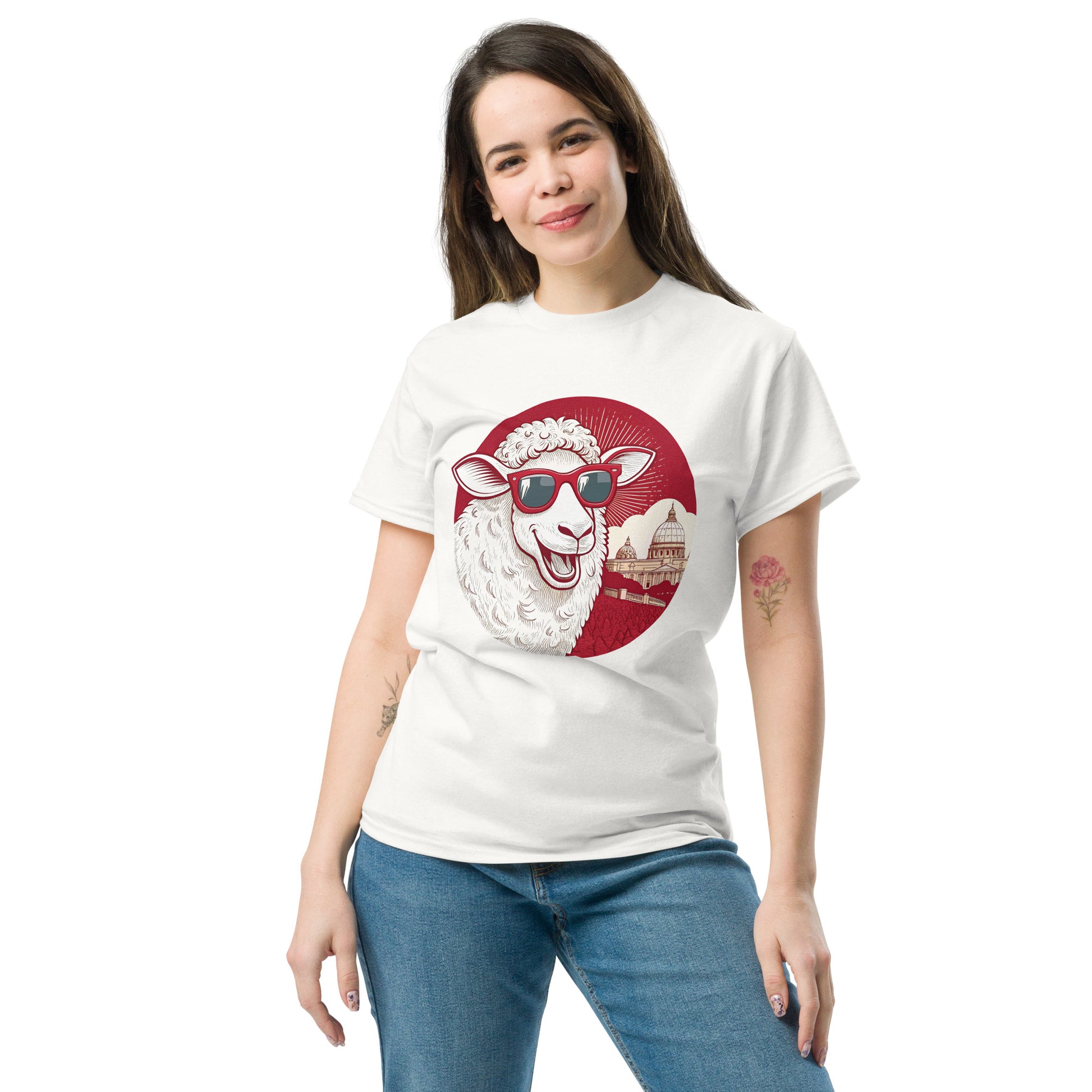 Christian Inspirational T-Shirt - Lamb of Vatican -RKM Inspiration - 21354942