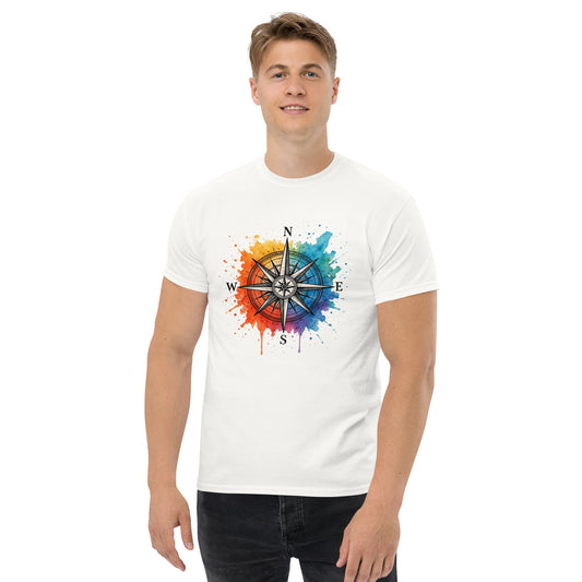 Compass - Unisex classic tee with print -RKM Inspiration - 52515394