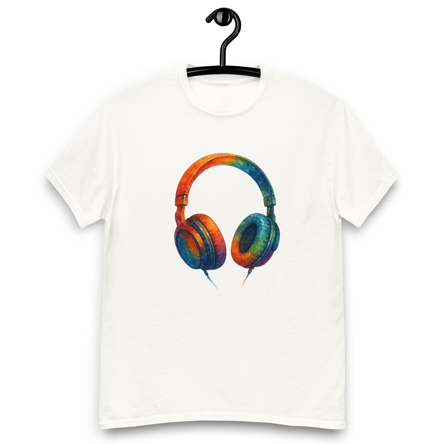 Headphones - Unisex classic tee with print -RKM Inspiration - 92264201