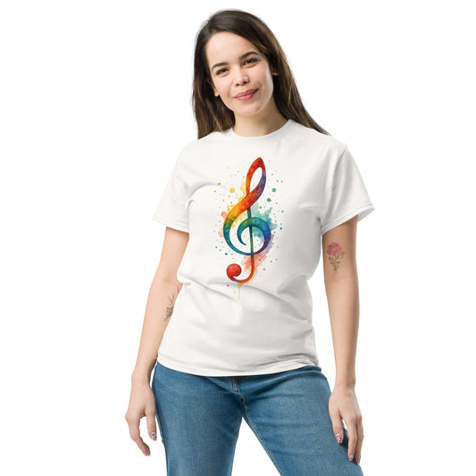 Music Note - Unisex classic tee with print -RKM Inspiration - 51695936