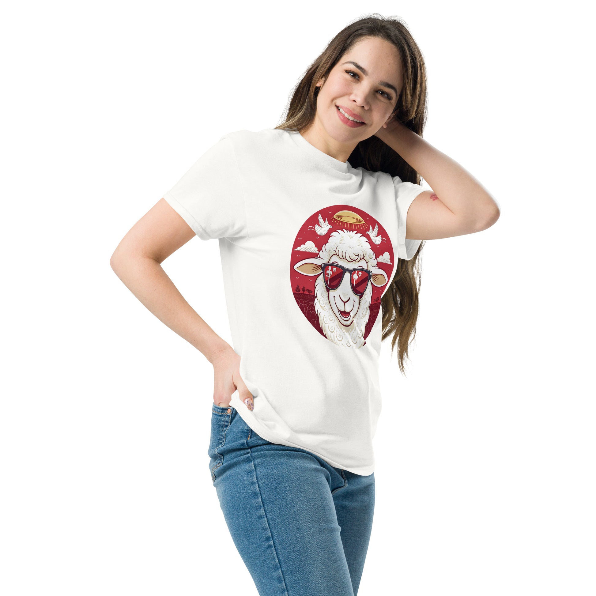 Christian Inspirational T-Shirt - Angelic Army Lamb -RKM Inspiration - 28634982