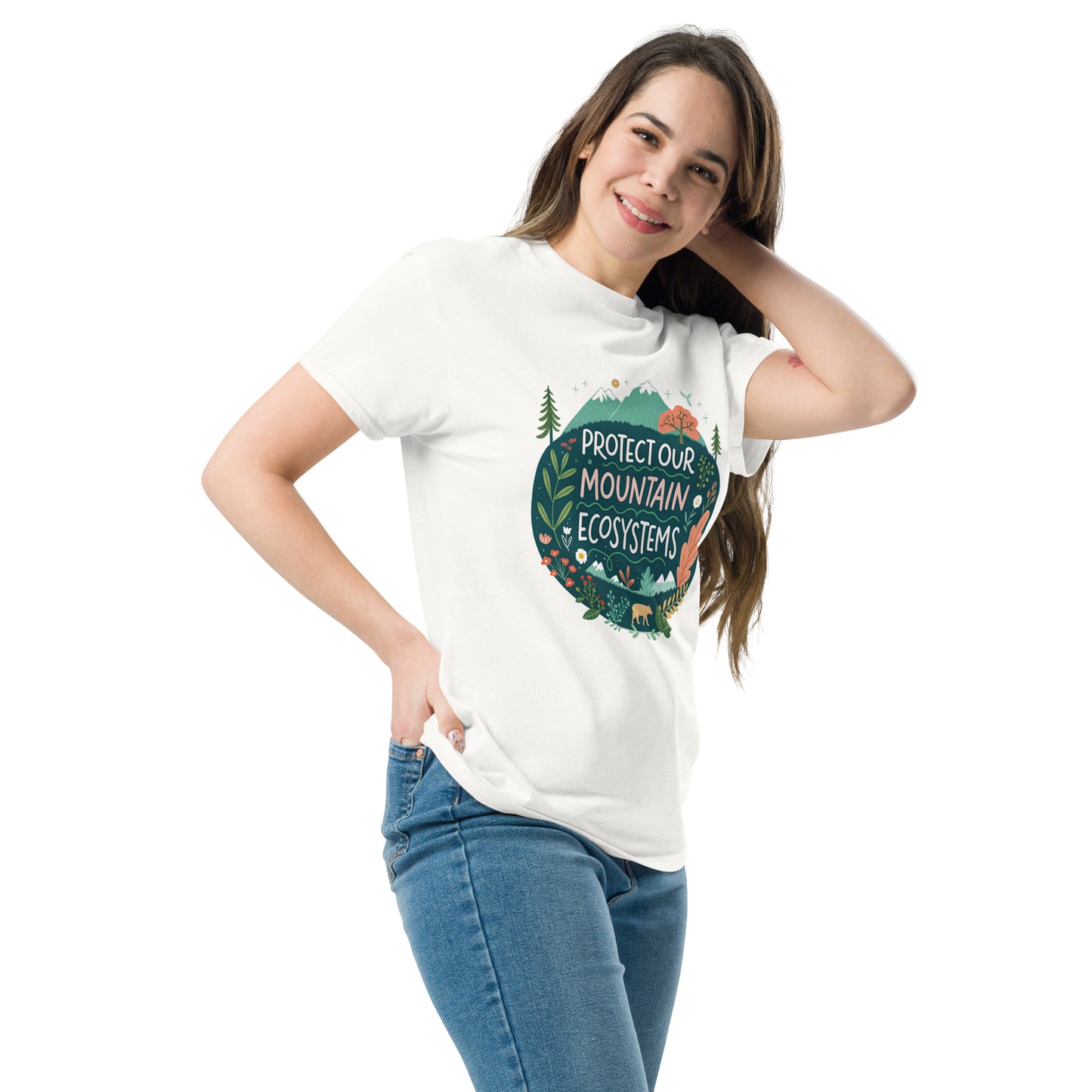 Protect Our Mountains tee with print -RKM Inspiration - 53702831