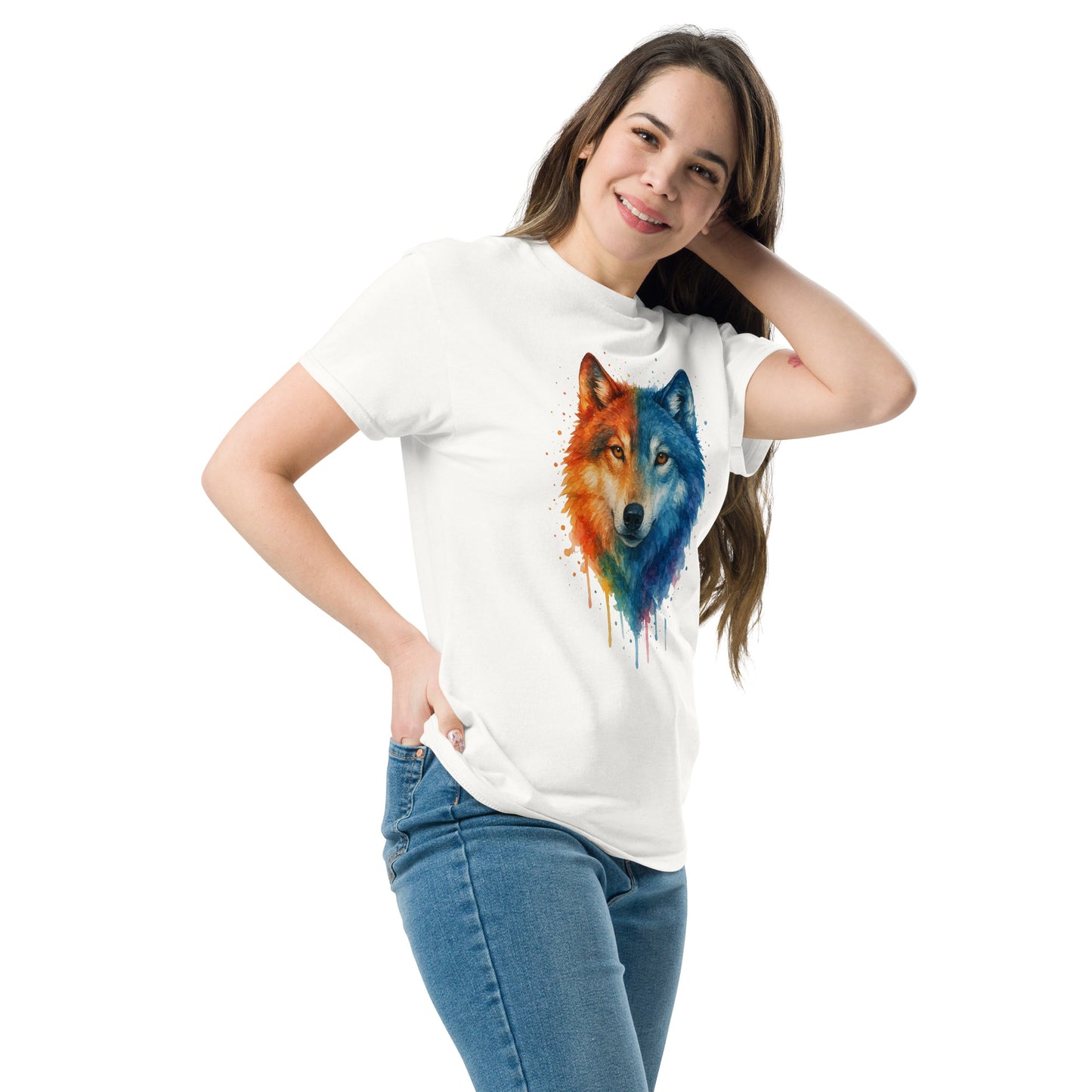 Wolf Unisex Tee - Trendy Cotton Shirt for Streetwear Style -RKM Inspiration - 14607412