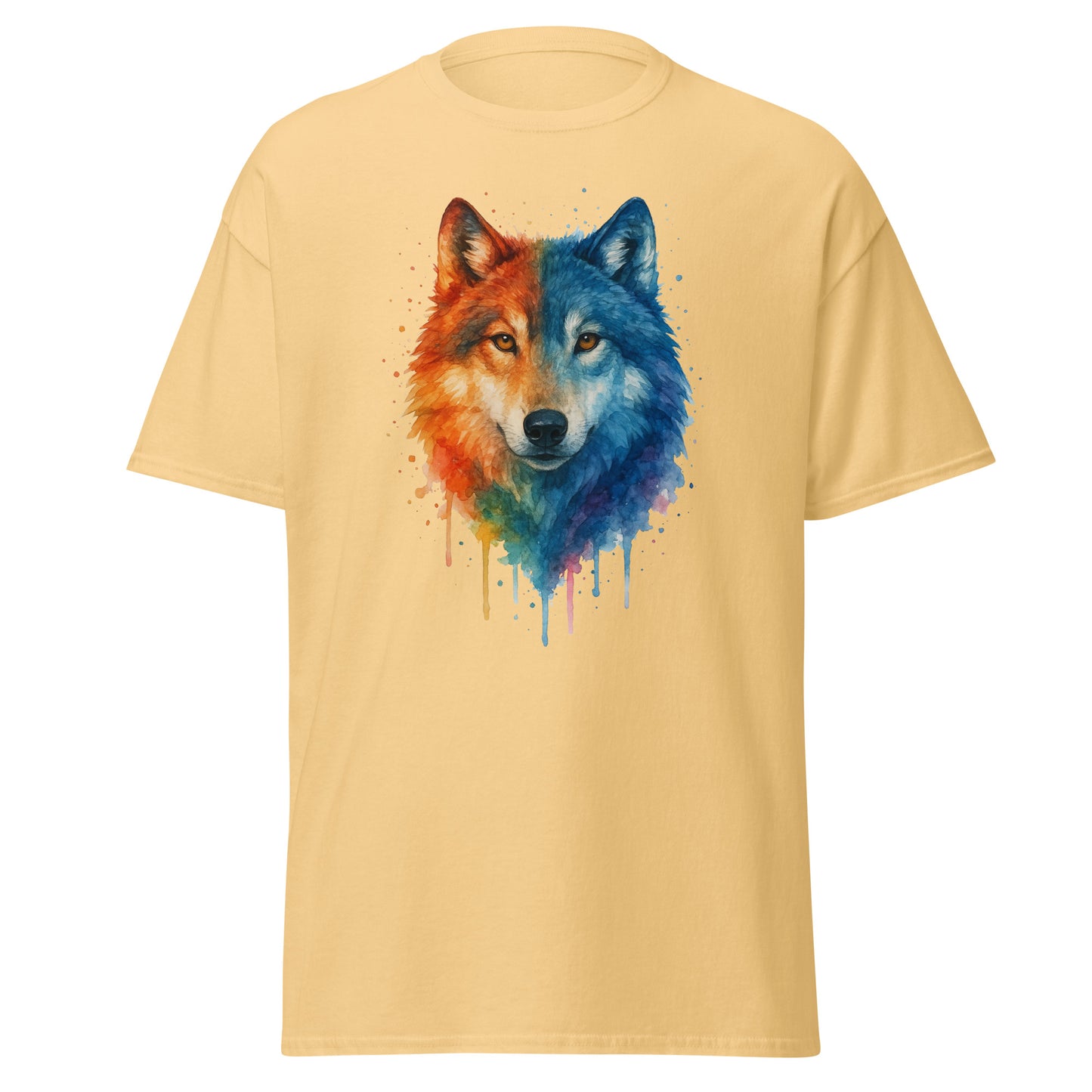 Wolf Unisex Tee - Trendy Cotton Shirt for Streetwear Style -RKM Inspiration - 98760318