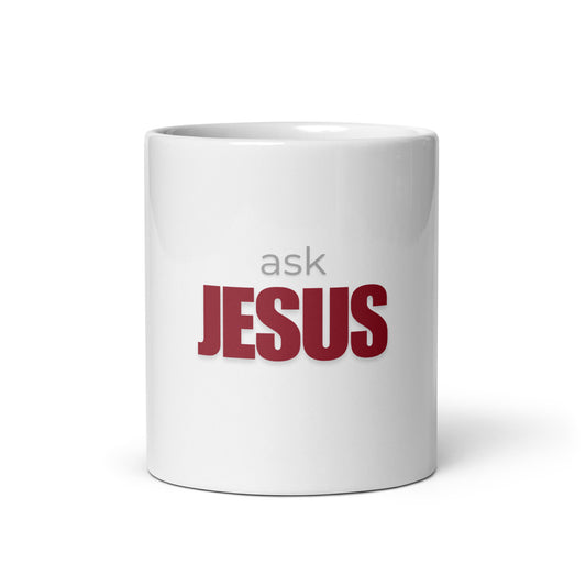 Ask Jesus - Mug with print