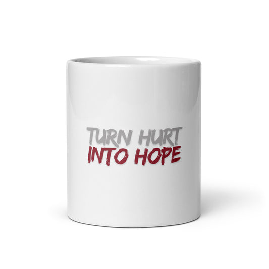 Turn Hurt Into Hope Mug – Inspirational Coffee Cup -RKM Inspiration - 4351999