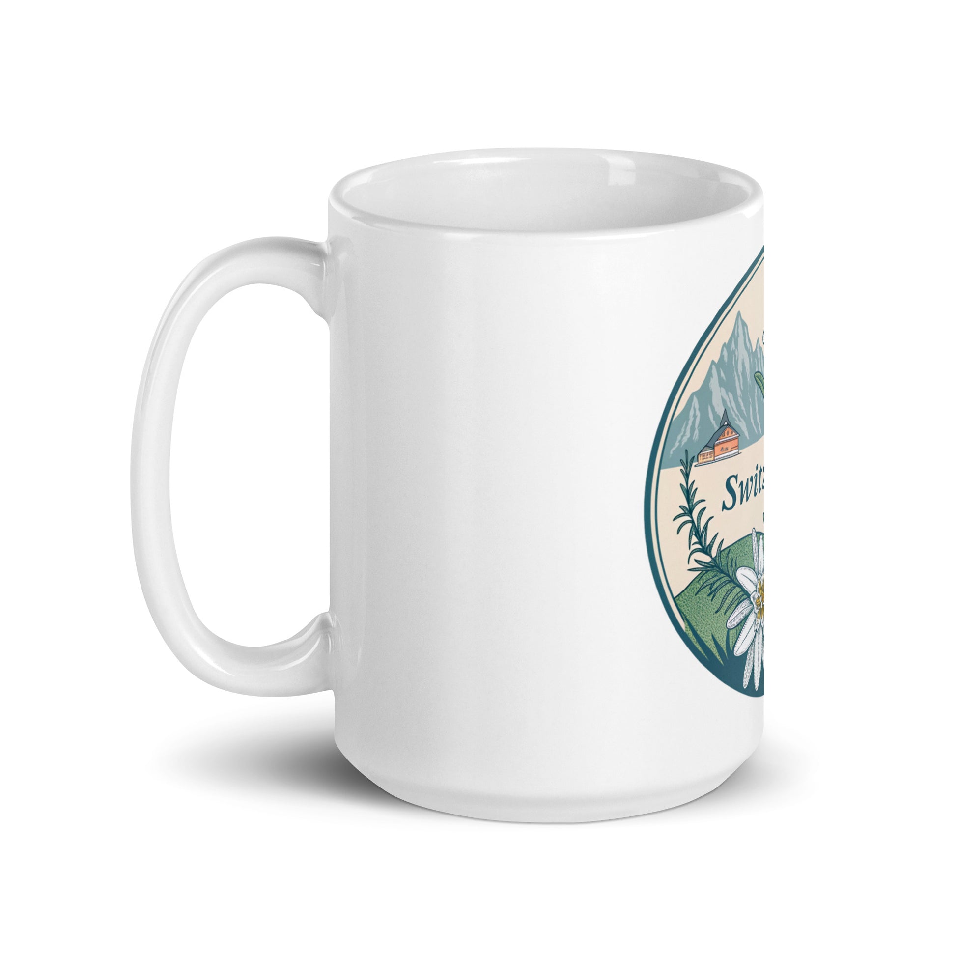 Swiss Mug with Print - Microwave & Dishwasher Safe Ceramic Cups -RKM Inspiration - 13601568