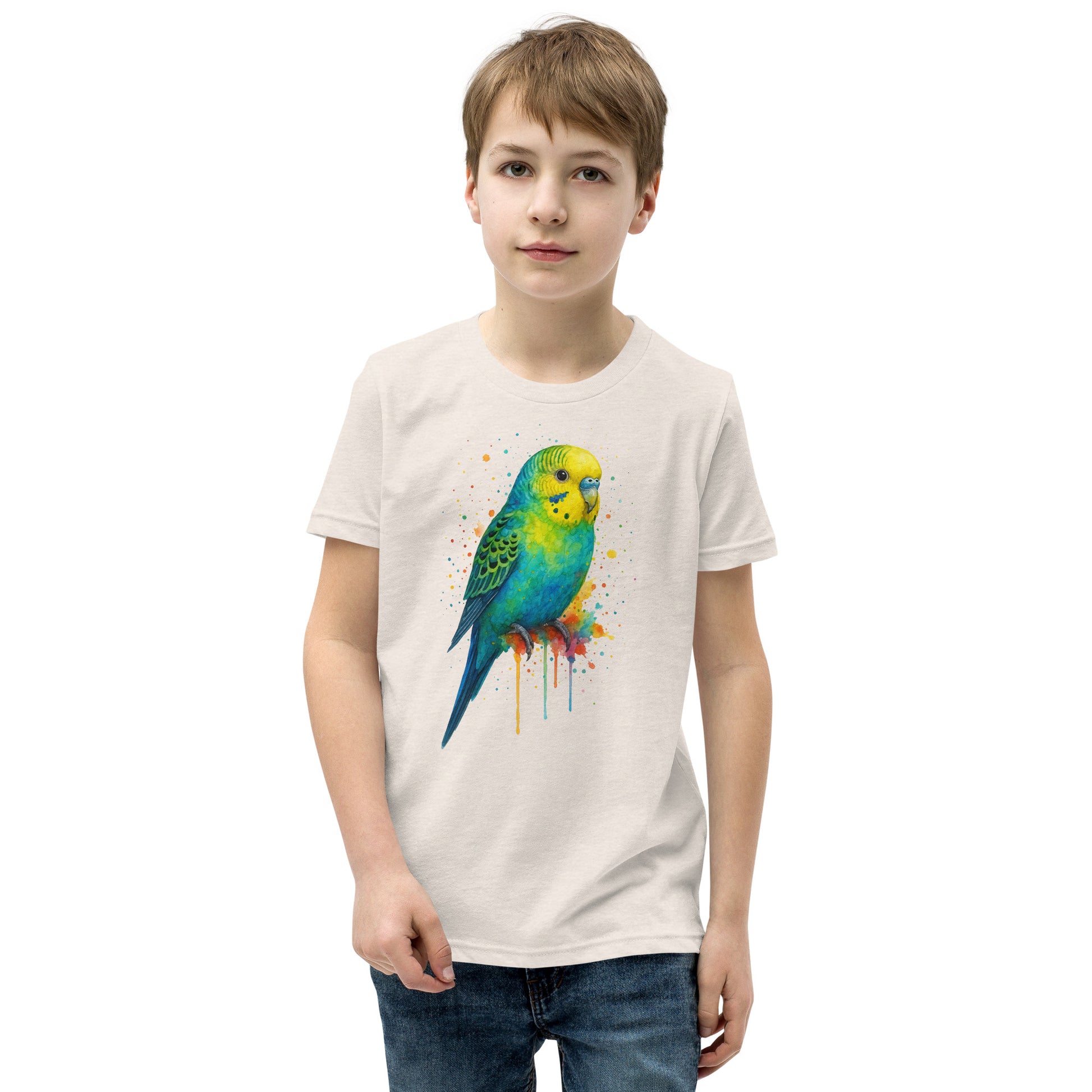 Budgie - Youth Short Sleeve T-Shirt - RKM Inspiration  - 77747968