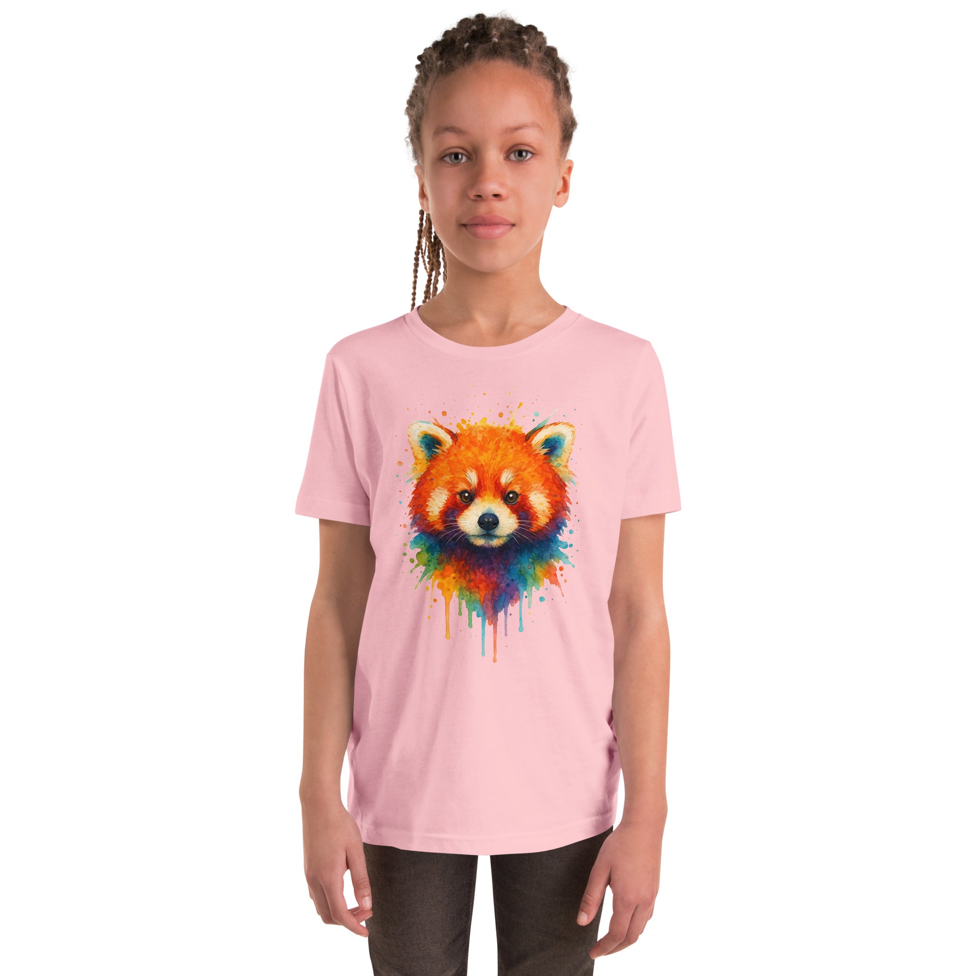 Red Panda - Youth Short Sleeve T-Shirt - RKM Inspiration  - 7850753