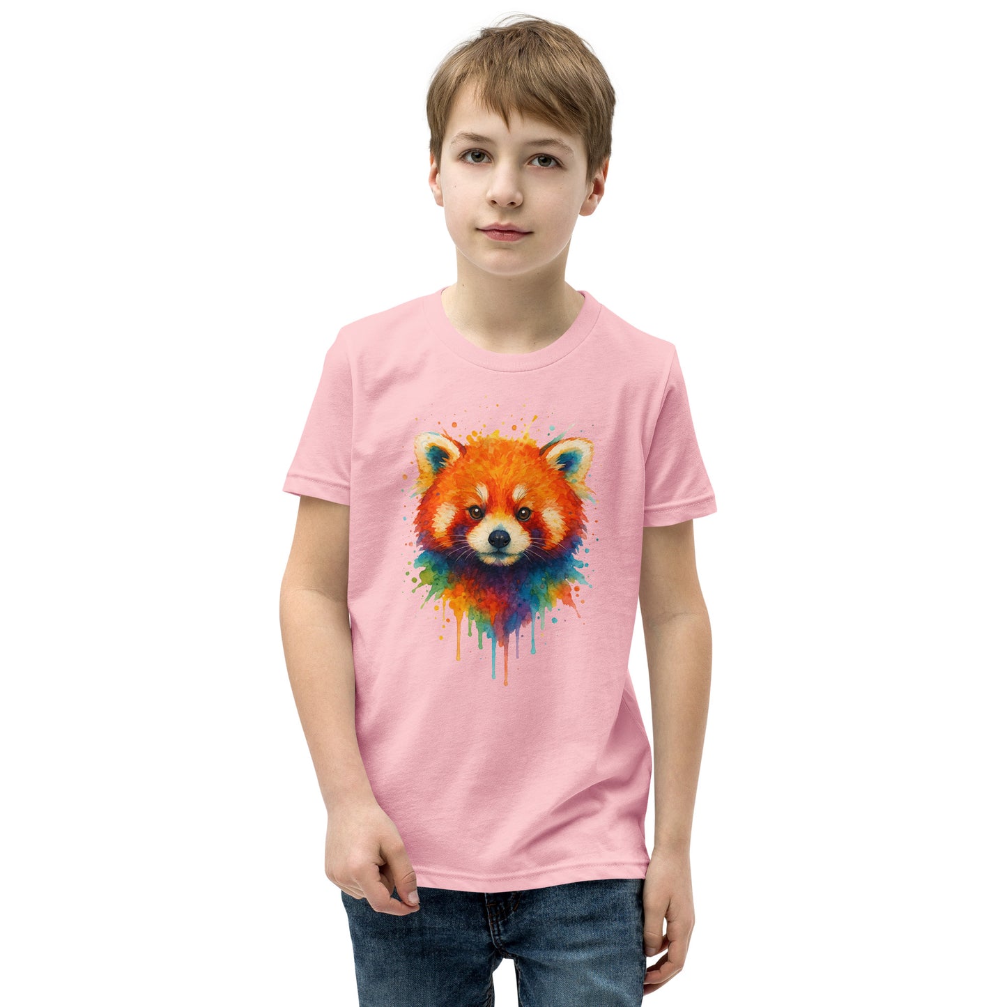 Red Panda - Youth Short Sleeve T-Shirt - RKM Inspiration  - 51877239