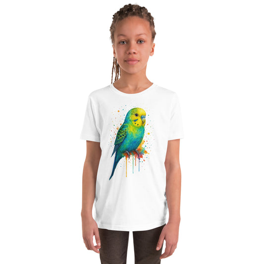 Budgie - Youth Short Sleeve T-Shirt - RKM Inspiration  - 83776395